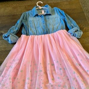 Girls denim sweetheart dress from Justice